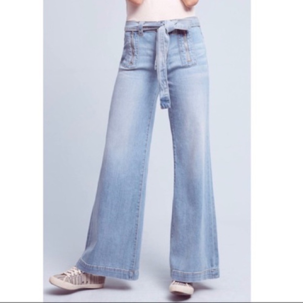 Pilcro Palazzo Ultra High Rise Wide Leg Jeans